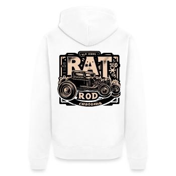 Chemise Ratsking Ratlook – Style rustique personnalisé - Veste à capuche bio Premium Unisexe - blanc - Dos - Thijin (182cm)