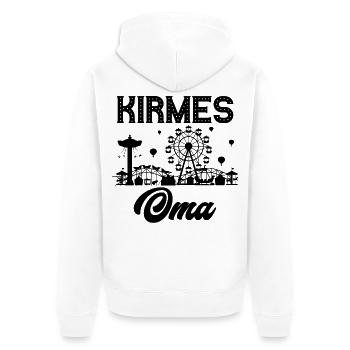 Kirmes Oma Jahrmarkt Rummel Volksfest - Unisex Premium Bio Zip Hoodie - Weiß - Hinten - Thijin (182cm)