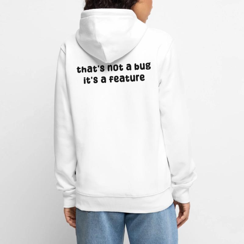 Développeur : Geek Bugs Code Computer Science Statement Veste à capuche bio Premium Unisexe