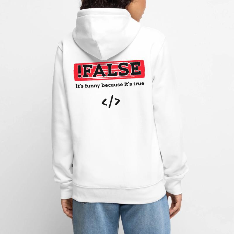 Code Debug Programmer Developer Funny Sayings Unisex Premium Organic Zip Hoodie