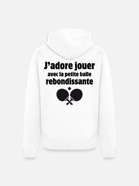 table tennis, table tennis, table tennis - Unisex Premium Organic Zip Hoodie - white
