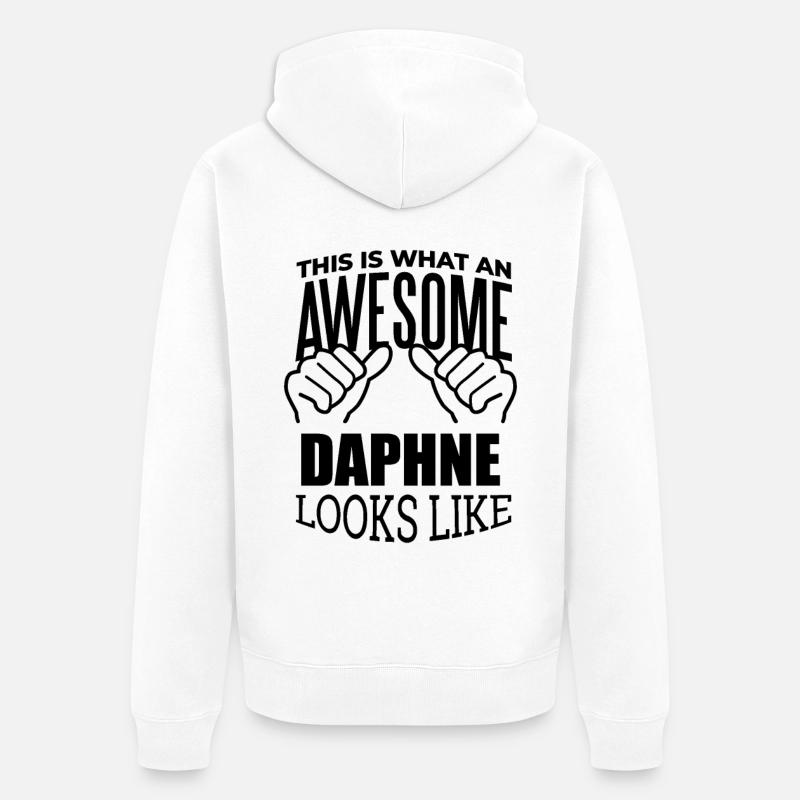 Daphne - Veste à capuche bio Premium Unisexe - blanc
