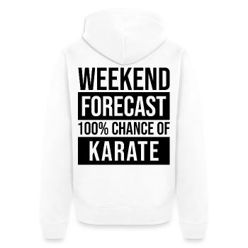 karaté - Veste à capuche bio Premium Unisexe - blanc - Dos - Thijin (182cm)