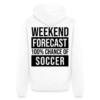 football - Veste à capuche bio Premium Unisexe - blanc - Dos - Thijin (182cm)