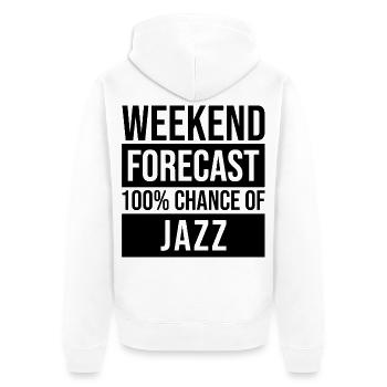jazz - Veste à capuche bio Premium Unisexe - blanc - Dos - Thijin (182cm)
