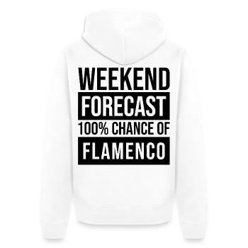 flamenco - Veste à capuche bio Premium Unisexe - blanc - Dos - Thijin (182cm)