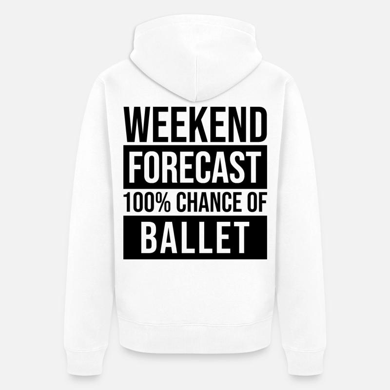 ballet - Veste à capuche bio Premium Unisexe - blanc