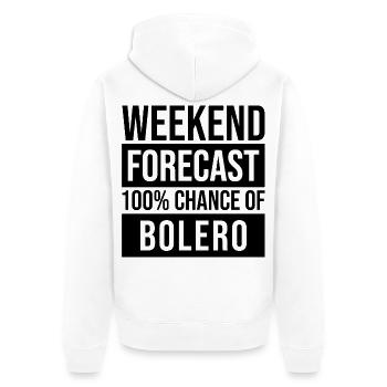 Boléro Boléro Boléro - Veste à capuche bio Premium Unisexe - blanc - Dos - Thijin (182cm)