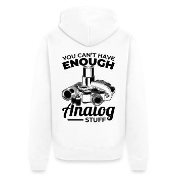 Funny Photography Saying - Unisex Premium Organic Zip Hoodie - white - Back - Thijin (182cm)