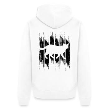 Chat - Veste à capuche bio Premium Unisexe - blanc - Dos - Thijin (182cm)