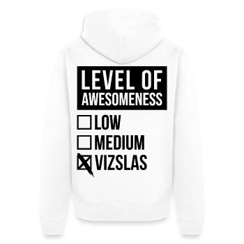 Vizsla - Veste à capuche bio Premium Unisexe - blanc - Dos - Thijin (182cm)