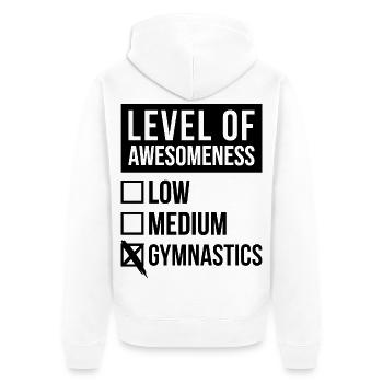 Gymnastics Gymnastics Gymnastics - Unisex Premium Organic Zip Hoodie - white - Back - Thijin (182cm)