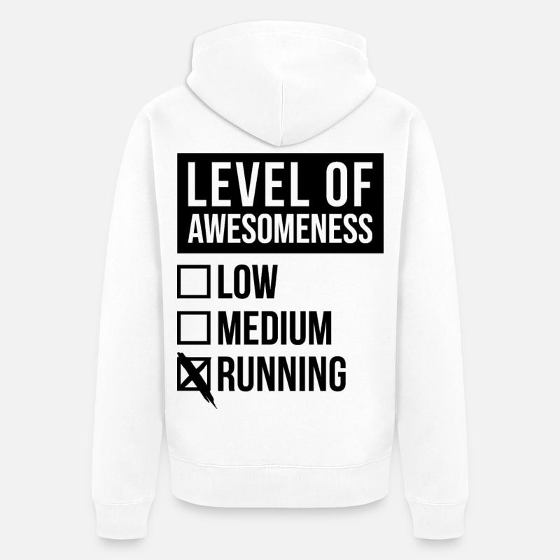 course - Veste à capuche bio Premium Unisexe - blanc