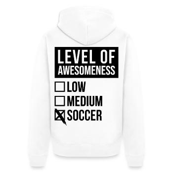 football - Veste à capuche bio Premium Unisexe - blanc - Dos - Thijin (182cm)