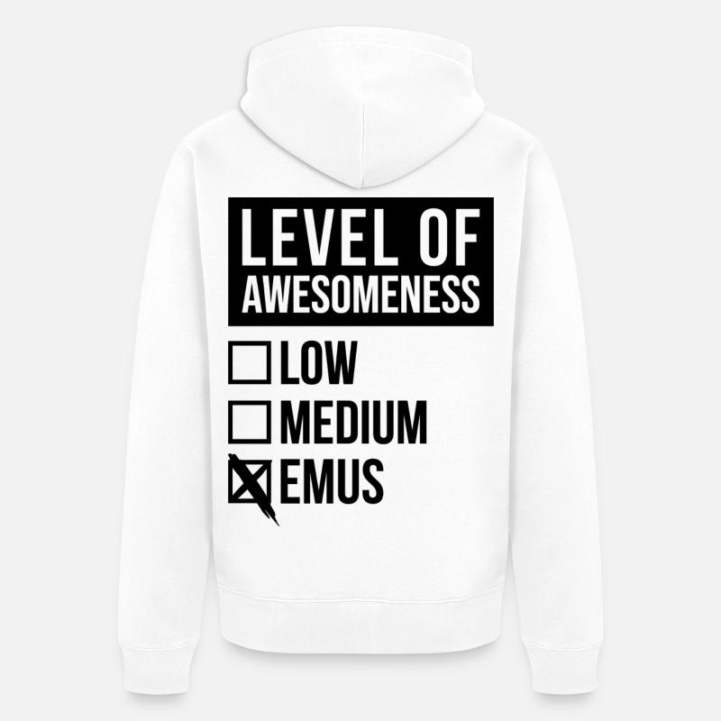 émeu - Veste à capuche bio Premium Unisexe - blanc