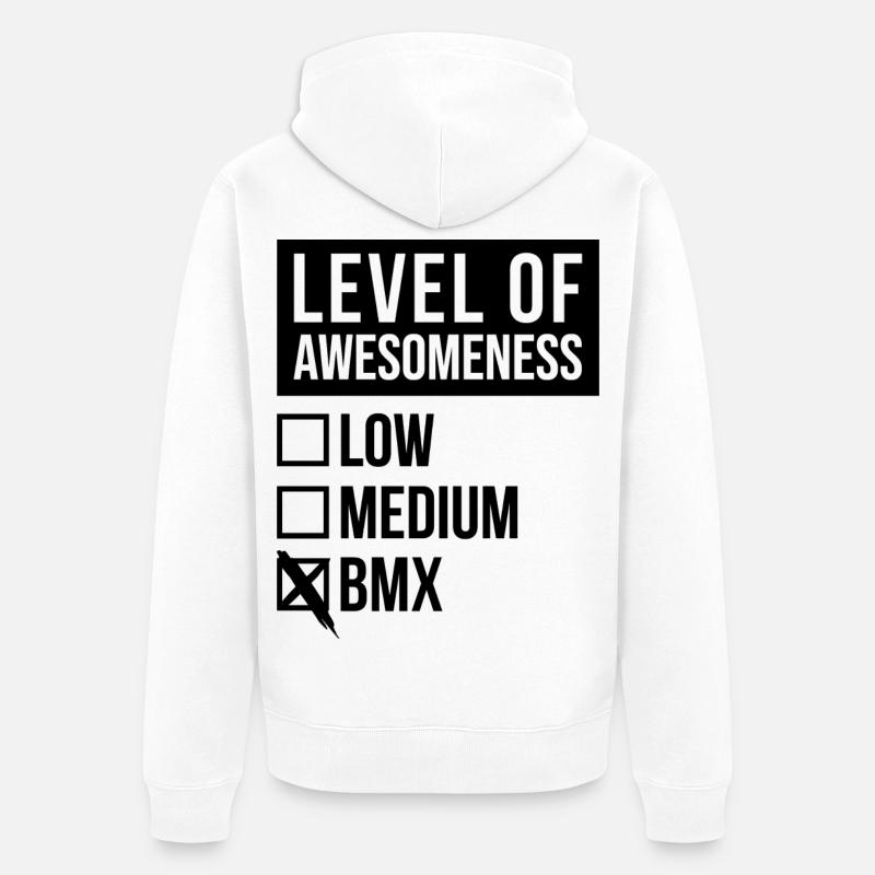 Le BMX - Veste à capuche bio Premium Unisexe - blanc