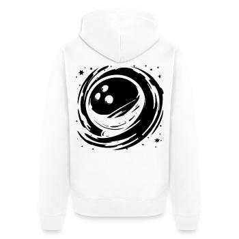 Graphiques de bowling - Veste à capuche bio Premium Unisexe - blanc - Dos - Thijin (182cm)