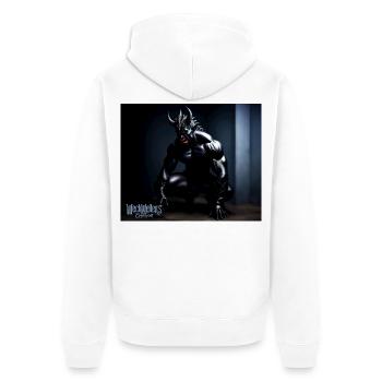 Ténèbres côté diable - Veste à capuche bio Premium Unisexe - blanc - Dos - Thijin (182cm)