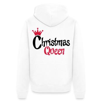 T-shirt de Noël drôle pour femme - Veste à capuche bio Premium Unisexe - blanc - Dos - Thijin (182cm)