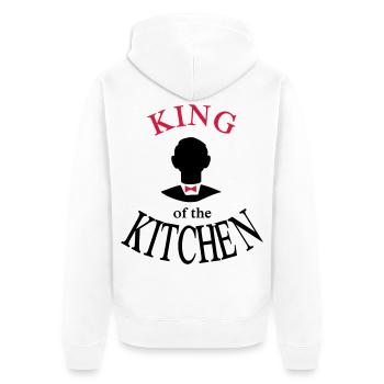 Christmas Gifts for Men - Unisex Premium Organic Zip Hoodie - white - Back - Thijin (182cm)
