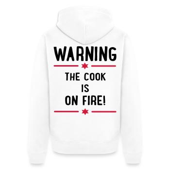Funny sayings for chefs - Unisex Premium Organic Zip Hoodie - white - Back - Thijin (182cm)