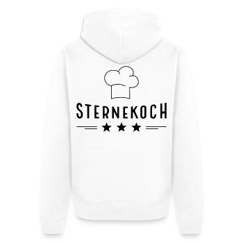 Cadeaux amusants pour le chef étoilé - Veste à capuche bio Premium Unisexe - blanc - Dos - Thijin (182cm)