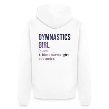 Gymnastics Gymnastics Gymnastics - Unisex Premium Organic Zip Hoodie - white - Back - Thijin (182cm)