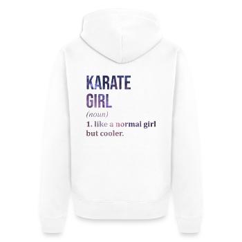 karaté - Veste à capuche bio Premium Unisexe - blanc - Dos - Thijin (182cm)
