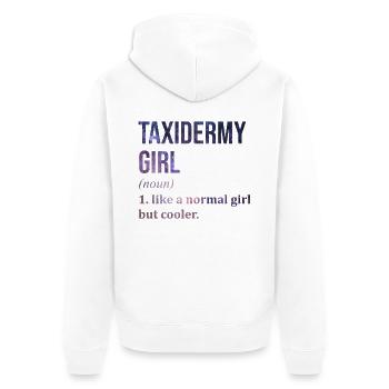 Taxidermie Taxidermie Taxidermie - Veste à capuche bio Premium Unisexe - blanc - Dos - Thijin (182cm)