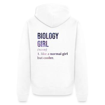 biologie - Veste à capuche bio Premium Unisexe - blanc - Dos - Thijin (182cm)