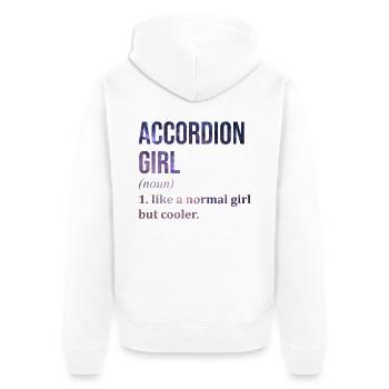 Accordéon Accordéon Accordéon - Veste à capuche bio Premium Unisexe - blanc - Dos - Thijin (182cm)