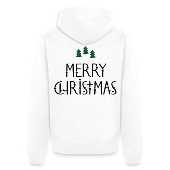 Joyeux Noël - Veste à capuche bio Premium Unisexe - blanc - Dos - Thijin (182cm)