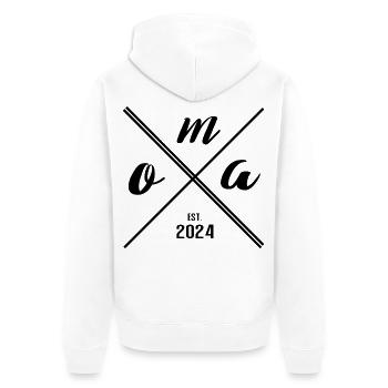 Grandma Est. 2024 – Cadeau pour les nouvelles mamies - Veste à capuche bio Premium Unisexe - blanc - Dos - Thijin (182cm)