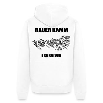 Rauer Kamm, Ötscher, Mostviertel, Berg, Autriche - Veste à capuche bio Premium Unisexe - blanc - Dos - Thijin (182cm)