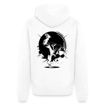 Breakdancer - Veste à capuche bio Premium Unisexe - blanc - Dos - Thijin (182cm)