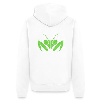 Fascinante mante religieuse - Veste à capuche bio Premium Unisexe - blanc - Dos - Thijin (182cm)