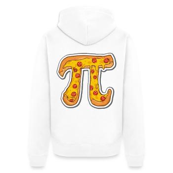 Icône Pizza Pi - Veste à capuche bio Premium Unisexe - blanc - Dos - Thijin (182cm)