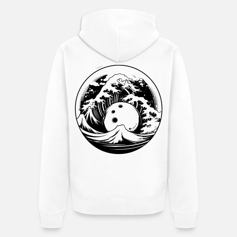 Bowling - Veste à capuche bio Premium Unisexe - blanc
