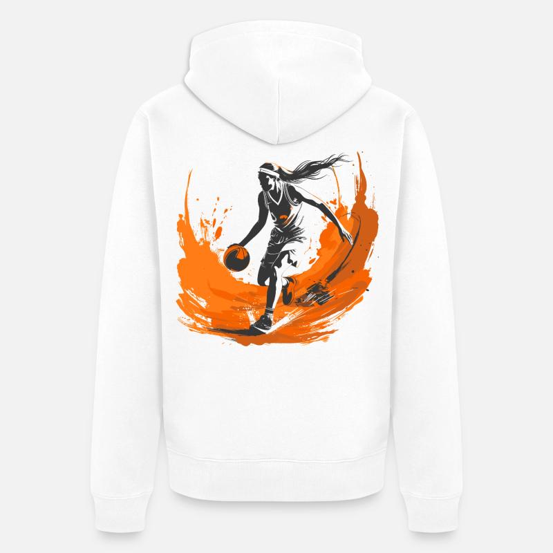 Basketteur - Veste à capuche bio Premium Unisexe - blanc