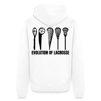 Développement du bâton de crosse - Veste à capuche bio Premium Unisexe - blanc - Dos - Thijin (182cm)
