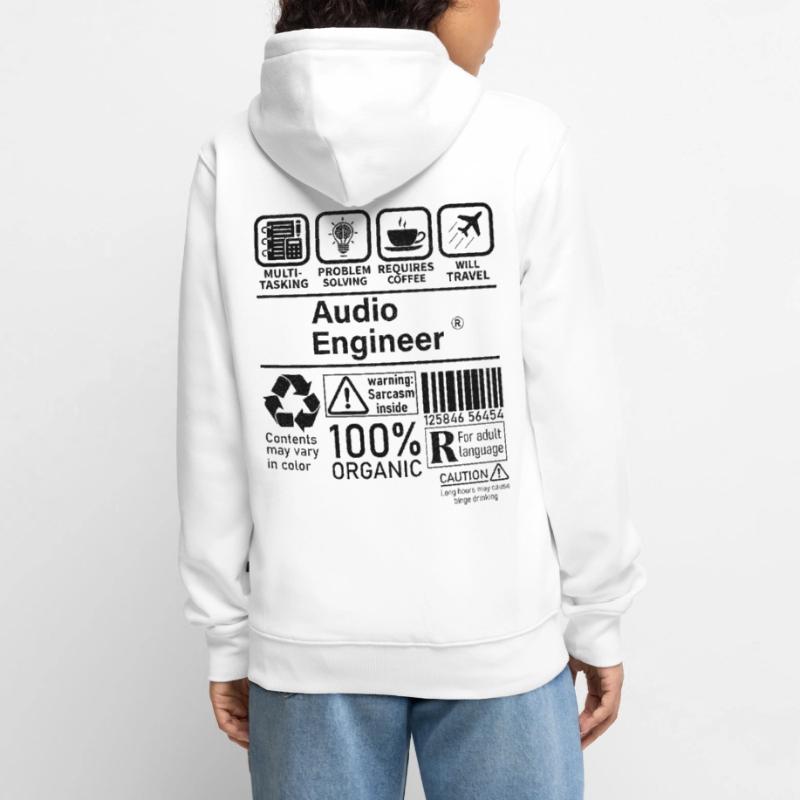 Audio Engineer multi tasking problem solving Unisex Premium Organic Zip Hoodie