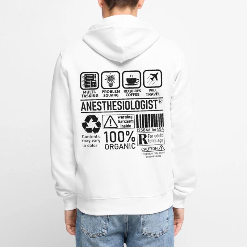 Anesthesiologist multi tasking problem solving Unisex Premium Organic Zip Hoodie
