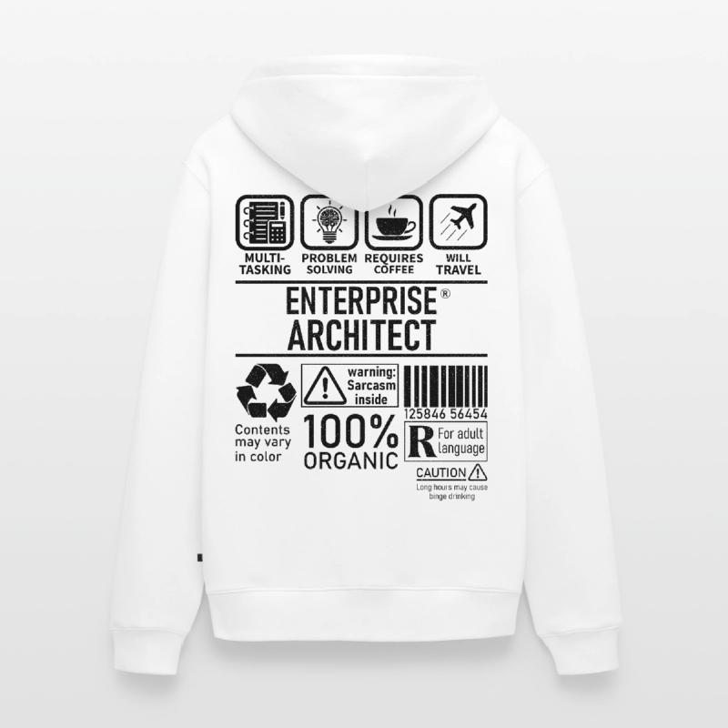 Enterprise Architect multi tasking problem solving Unisex Premium Organic Zip Hoodie