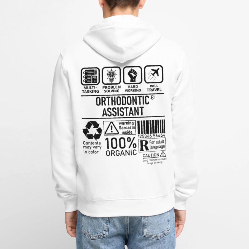 Orthodontic Assistant multi tasking problem Unisex Premium Organic Zip Hoodie