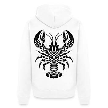 Homard Tribal - Veste à capuche bio Premium Unisexe - blanc - Dos - Thijin (182cm)