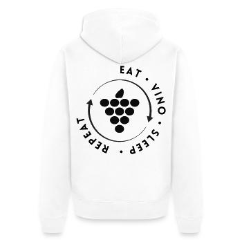 L’héritage de Bacchus - Veste à capuche bio Premium Unisexe - blanc - Dos - Thijin (182cm)