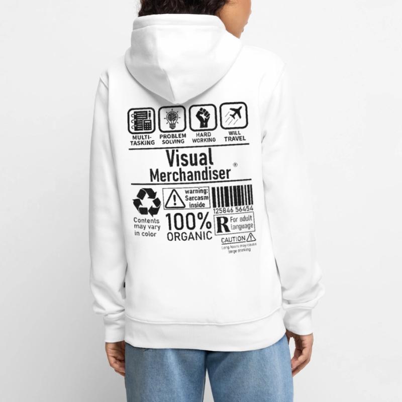 Visual Merchandiser multi tasking problem solving Unisex Premium Bio Zip Hoodie