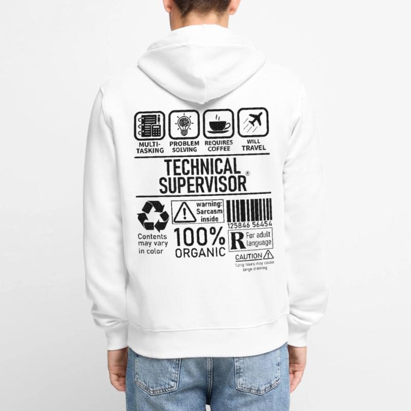 Technical Supervisor multi tasking problem solving Unisex Premium Organic Zip Hoodie