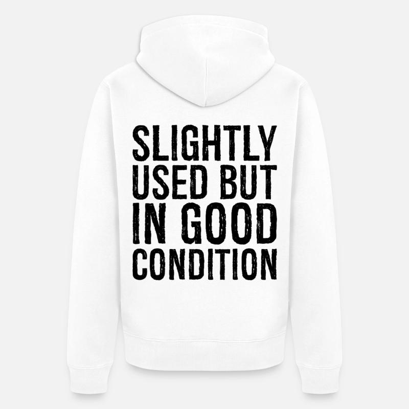 Peu utilisé mais en bon état - Veste à capuche bio Premium Unisexe - blanc