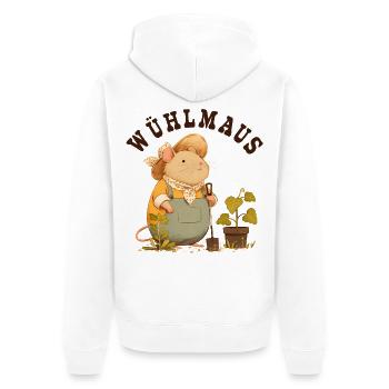 Vole Hobby Gardener Gardener Garden Gift - Unisex Premium Organic Zip Hoodie - white - Back - Thijin (182cm)